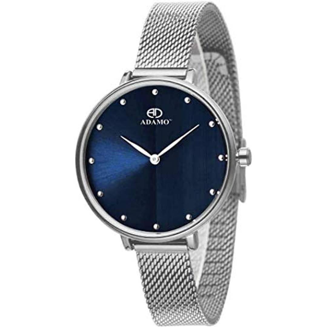 ADAMO Aritocrat Blue Dial Women's Girl's Watch 335SSM05
