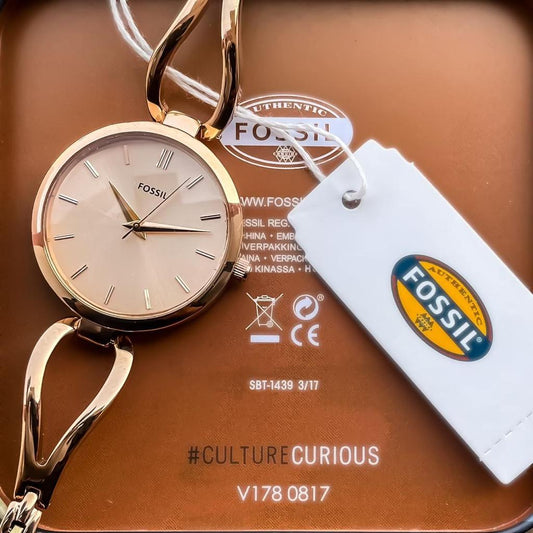 Women's Butterfly Style Watch In Rose Gold Color Strap With Rose Pink Dial Watch For Women's Or Girls- Best Gift For Her FS-7094