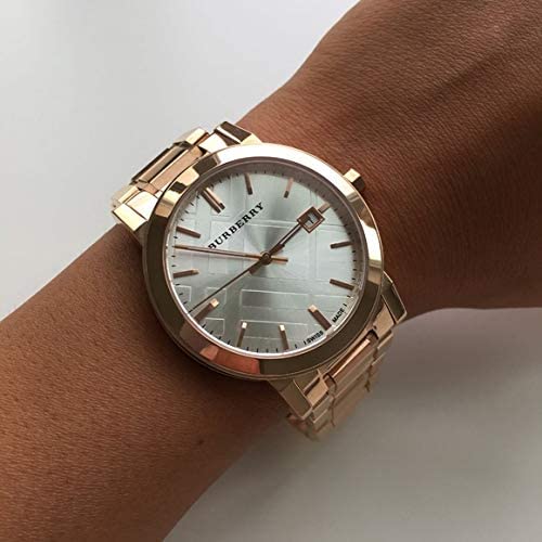 Women's BU9104 Heritage Rose Gold-plated Stainless Steel Swiss Rare 38mm Unisex Men Women Wrist Watch The City