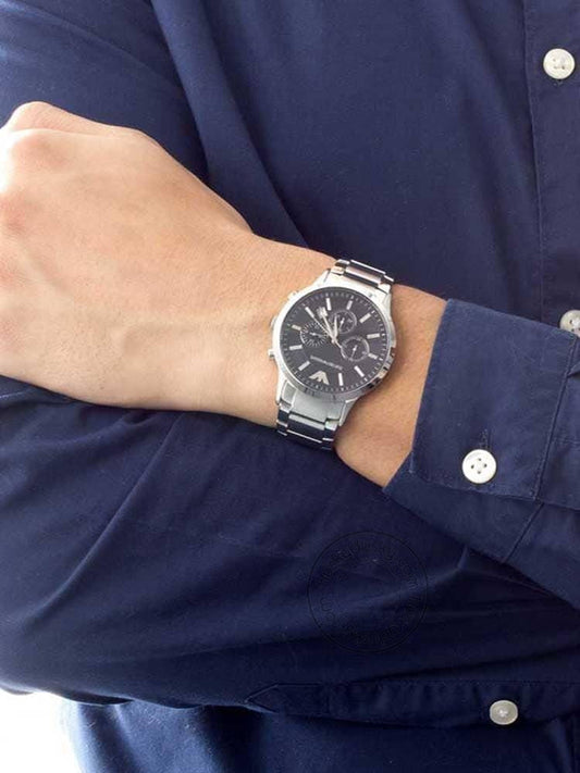 Chronograph Analog Black Dial Men's Watch AR2434