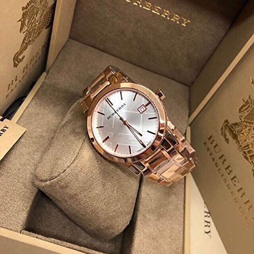 Women's BU9104 Heritage Rose Gold-plated Stainless Steel Swiss Rare 38mm Unisex Men Women Wrist Watch The City