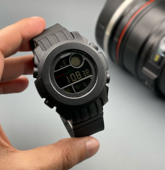Adidas digital Men's Strap Watch Full black met Color New Trending Watch AD-101