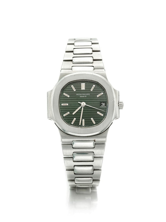 Patek Philippe Nautilus Mad Watch Quartz Movement Green Dial Dated Watch For Men's-Best Men's Collection PP-1728