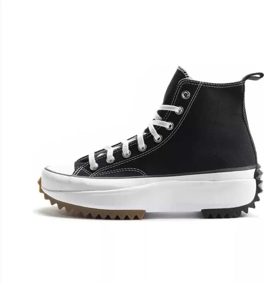 Converse All Star Men's Casual/Running Shoes Black And White Color High Ankle Shoes 166800C