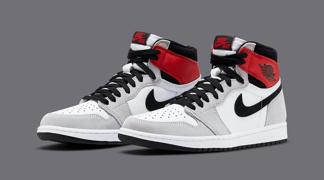Air Jordan 1 High Light Smoke Grey Shoes For Men And