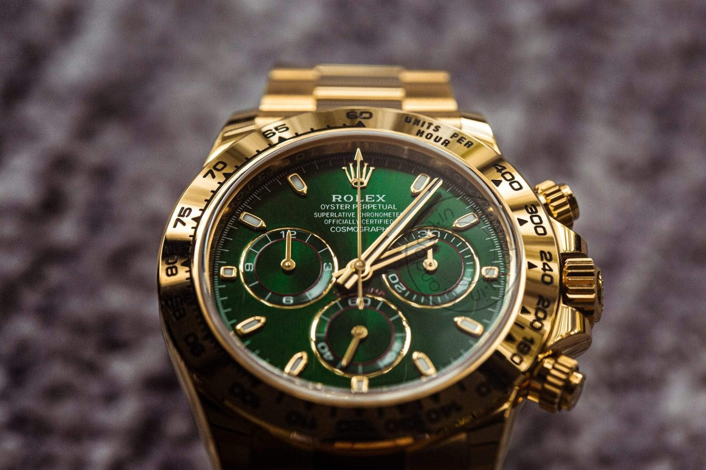 Oyster Perpetual Coronagraph Green Dial Metal Men's Quartz Watch