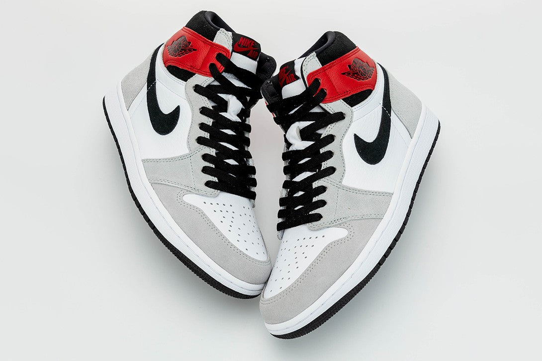 Air Jordan 1 High Light Smoke Grey Shoes For Men And