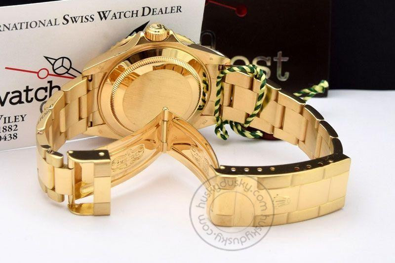 Submariner Quartz Gold Black Dial Metal Men's Watch