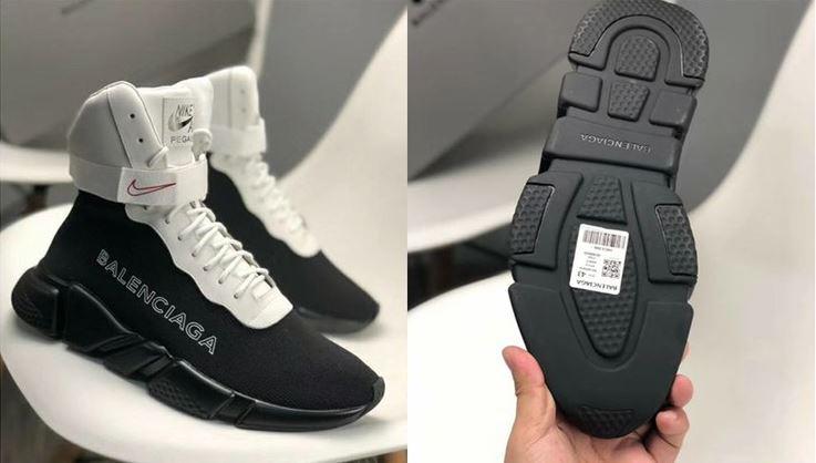 Nike High Top White Black Shoe - Speed-Trainer-022