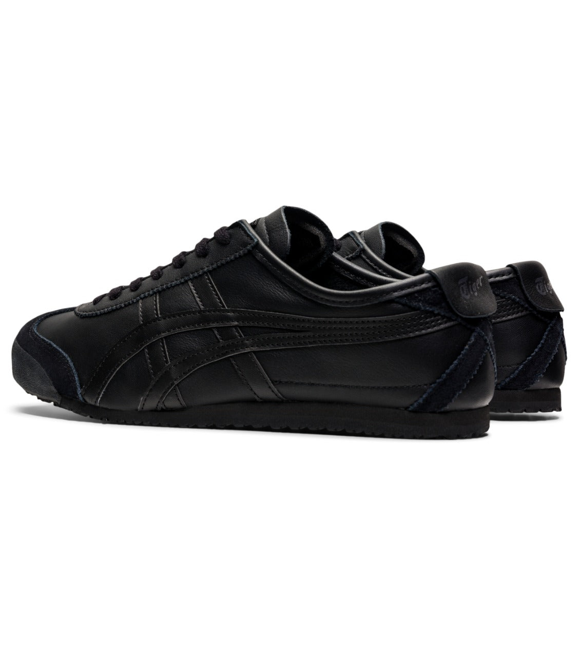 Onitsuka Tiger Unisex (All Black) Mexico 66 Deluxe Shoes Lace-Up Athletic Shoes For Men's Or Boys THL202-9000