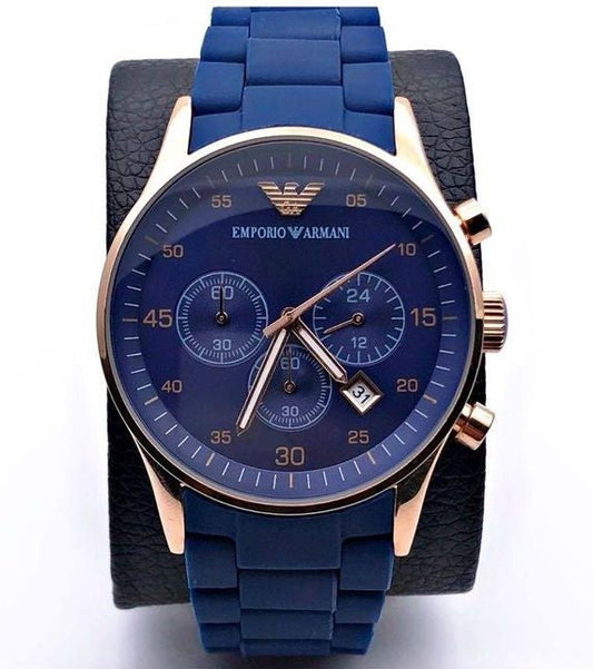 Blue Chronograph Analog Blue Dial Men's Watch for Man AR5806