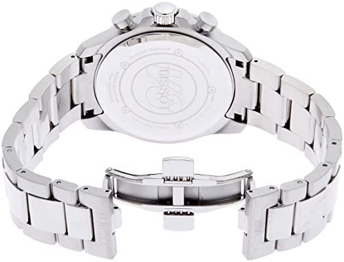 Tissot Chronograph Silver White Metal Formal Casual Men's Watch TS-SS01