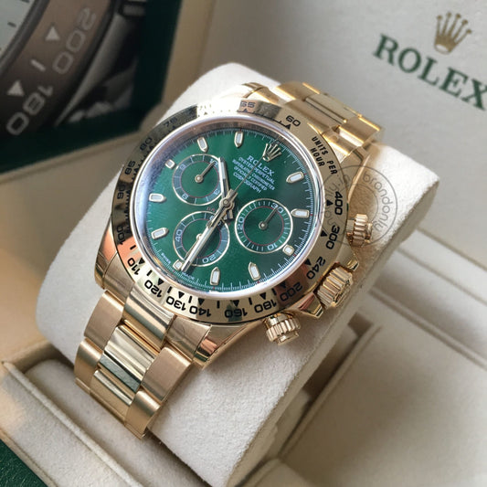 Oyster Perpetual Coronagraph Green Dial Metal Men's Quartz Watch