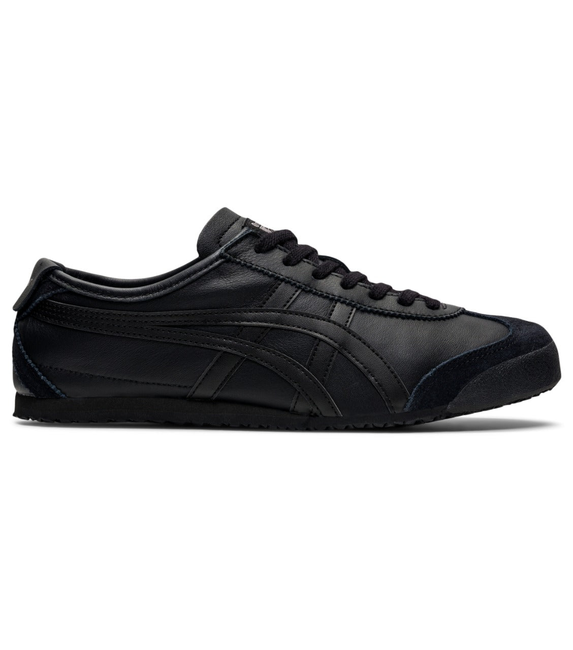 Onitsuka Tiger Unisex (All Black) Mexico 66 Deluxe Shoes Lace-Up Athletic Shoes For Men's Or Boys THL202-9000