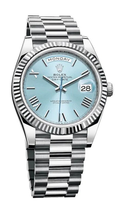 RLX Oyster Perpetual Day-Date Sky Blue Dial Men's Watch RLX-OYST-SKY BLUE