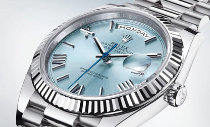 RLX Oyster Perpetual Day-Date Sky Blue Dial Men's Watch RLX-OYST-SKY BLUE