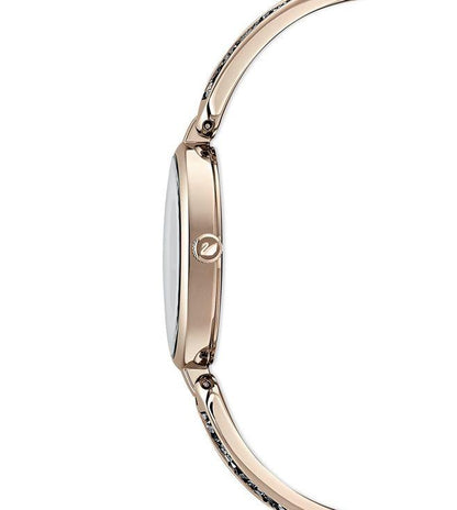 5519315 Analog Dream Rock Watch Golden Case With Black Diamond Band for Women and Girls Vintage Collection- Best Gift Ever SW-5515