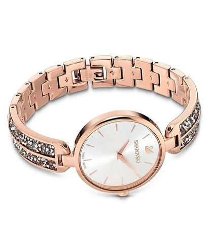 5519306 Analog Dream Rock Watch With Gold Case And Diamond Band for Women and Girls Vintage Collection- Best Gift SW-5506