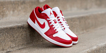 2020 New Air Jordan 1 Low Gym Red White Shoes For Men And Boys Basketball Shoes 553558-611
