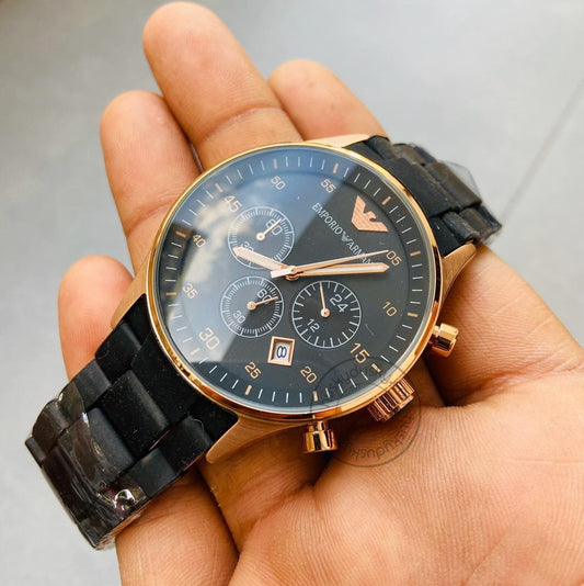 Chronograph Analog black Dial Men's Watch for Man AR5905 Sale Gift