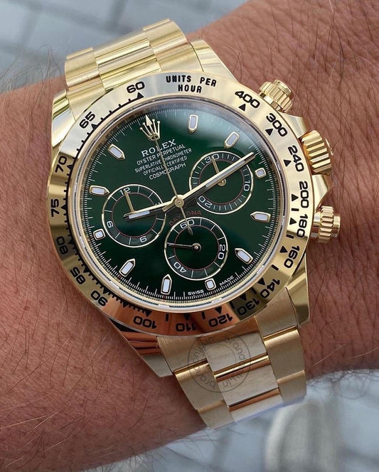 Oyster Perpetual Coronagraph Green Dial Metal Men's Quartz Watch