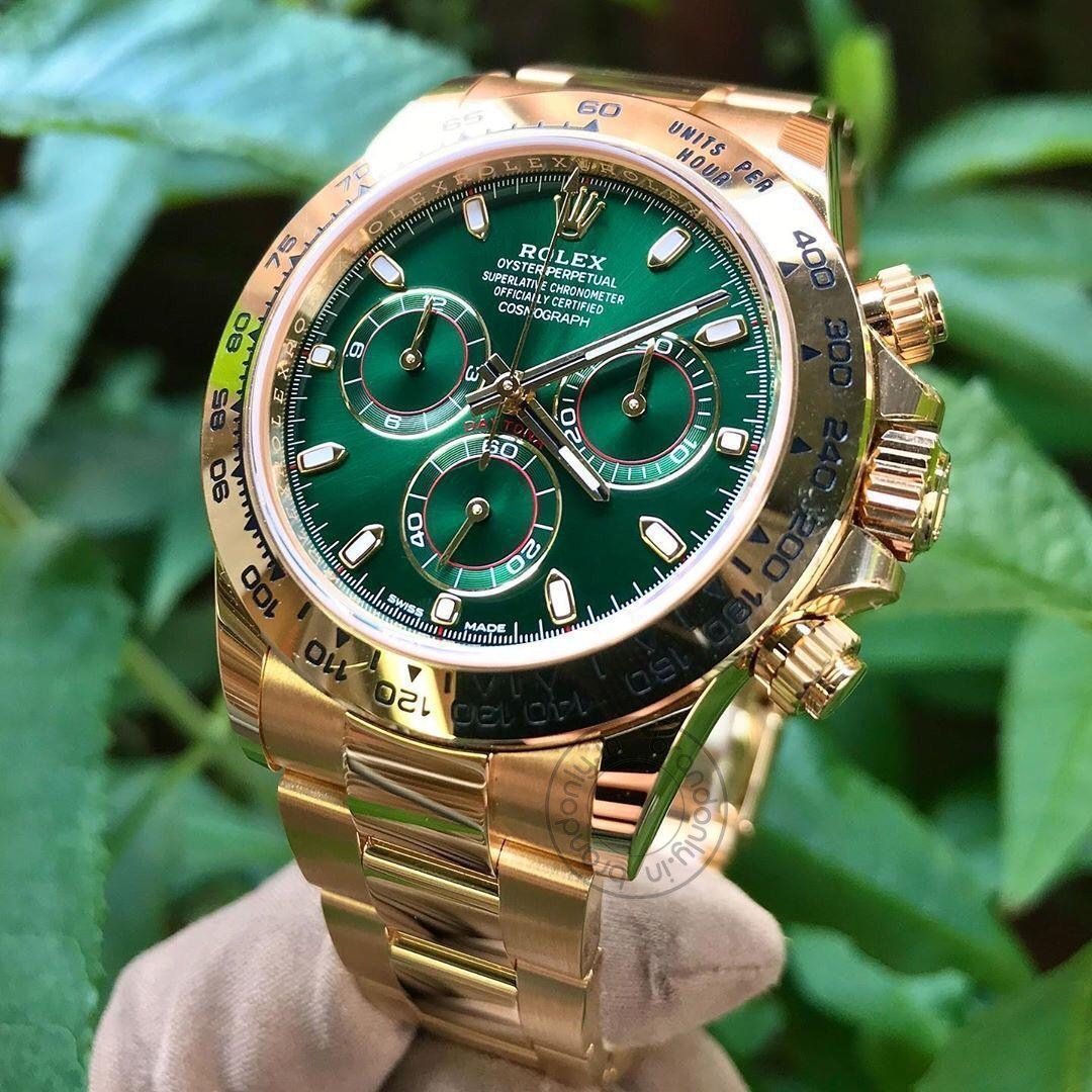 Oyster Perpetual Coronagraph Green Dial Metal Men's Quartz Watch