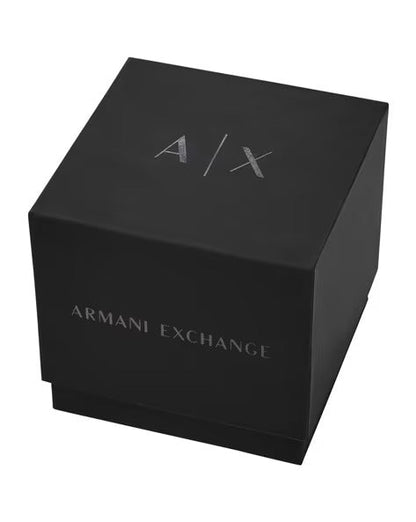 A/X Armani Exchange 44 mm Black Dial Stainless Steel Chronograph Watch For Men-AX-6442
