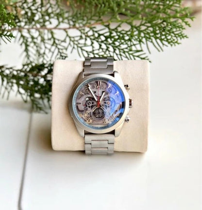 TG Cr7 Diagno Grey Chronograph Multi Dial Metal Men's Watch For Man Tag-Open-Steel