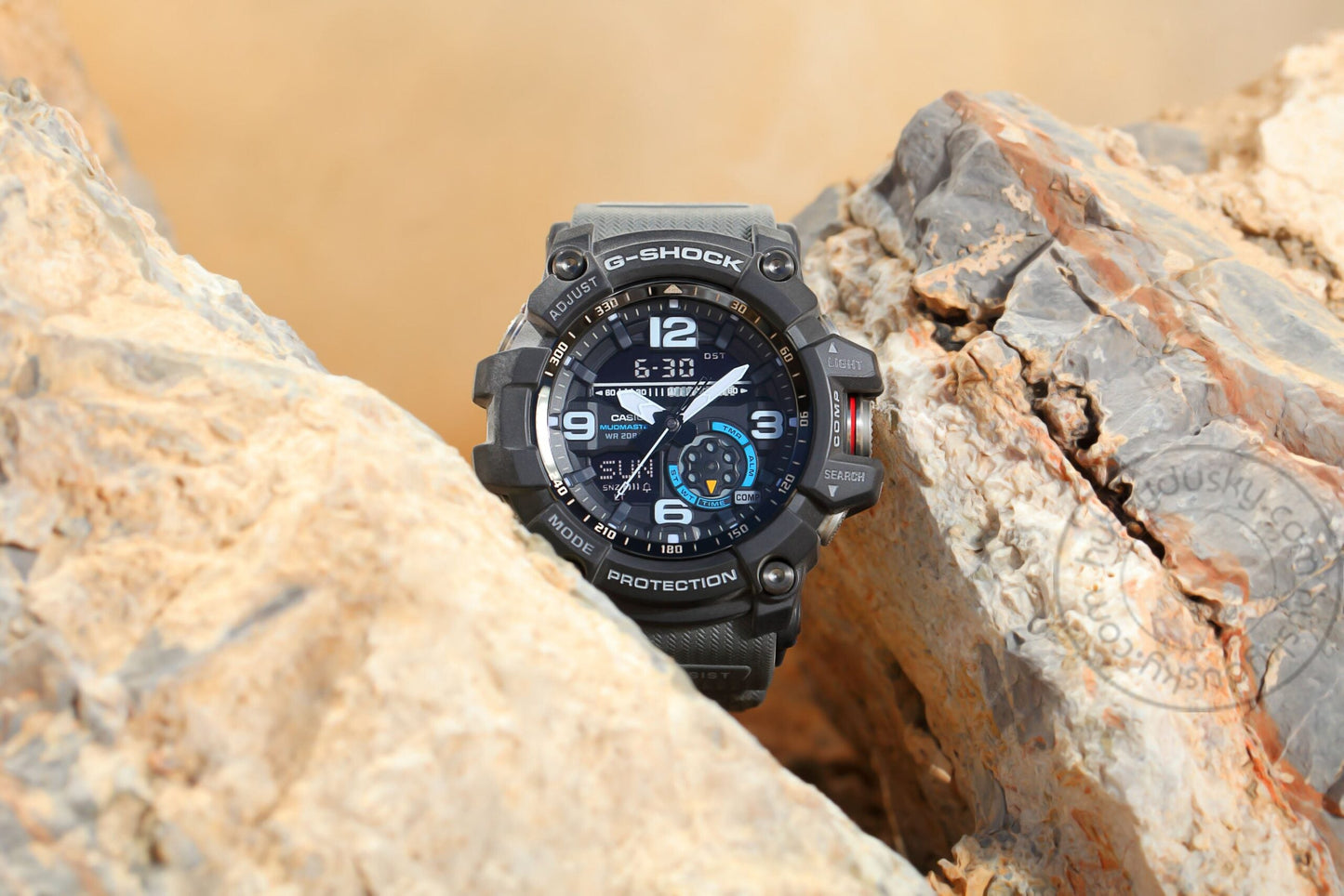 Casio G-Shock Analog Digital Grey Belt Men's Watch For Man GA-1000-1A8 Mud-Resist Multi Color Dial Day And Date Gift Watch Gshock