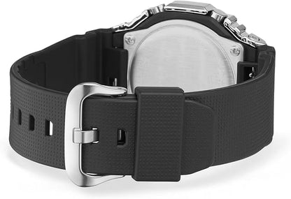 Casio G-Shock Solar Stainless Steel, Analog Digital with Green Dial/ Black Band Sport Men's Watch-GS-6446