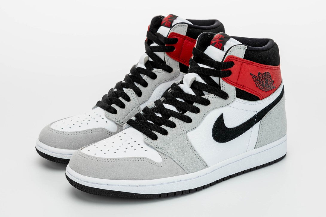 Air Jordan 1 High Light Smoke Grey Shoes For Men And