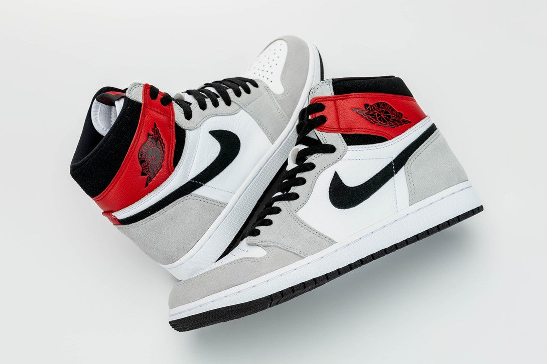 Air Jordan 1 High Light Smoke Grey Shoes For Men And