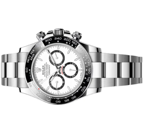 Cosmograph Date White Dial Silver Strap PVD Watch Gift Top Quality 126612-LN