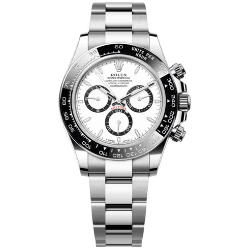 Cosmograph Date White Dial Silver Strap PVD Watch Gift Top Quality 126612-LN